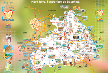 Carte touristique Nord Isere